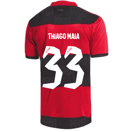 2021/22 Flamengo Home Kit Soccer Jersey THIAGO MAIA #33